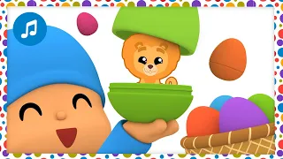 🥚🎶SURPRISE EGGS: JUNGLE ANIMALS 🦁  | Nursery Rhymes & Baby Songs - Pocoyo