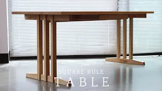 SQUARERULE FURNITURE - Making a WhiteOak Table with Drawer