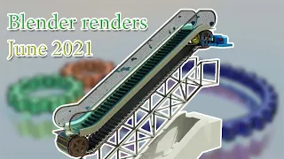 Blender Renders: June 2021 (The Escalator)