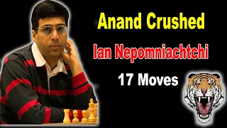 Vishy Anand Crushed Nepomniachtchi In Just 17 Moves|आनंद ने दिया यान को बड़ा झटका|17 चलो में हार गये