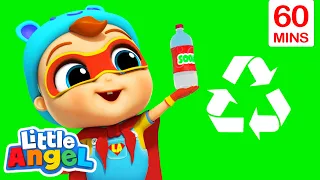 Recycle Heroes | Fun Sing Along Songs by Little Angel Playtime