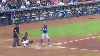Delino DeShields at bat...Rangers vs. Astros...7/29/18