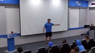 Lions head coach Dan Campbell FIRED UP pregame speech 🔥