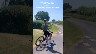 What you see vs what my #HoverCameraX1 sees👀 #shorts #SelfFlyingCamera #cyclinglife #cyclist #vlogs