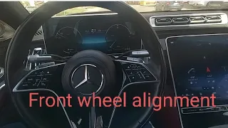 How to fix front wheel alignment #mercedesbenz S500