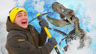 We Found DINOSAURS Trapped Under The Ice!