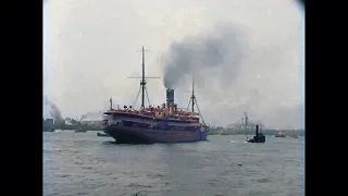 Rotterdam, Hoek van Holland, Paris & London (Müller en Co Shipping Co.) in 1927 in color!