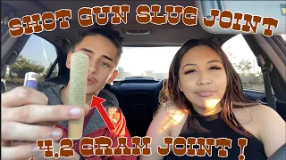 Smoking a FAT CHURRO With My Ex-Girlfriend (4.2 GRAM JOINT Smoke Sesh)