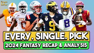 2024 NFL Draft Fantasy Football Recap & Analysis for ALL Draft Picks