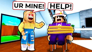 My STEPSIS Tried to KIDNAP ME in Roblox Brookhaven!