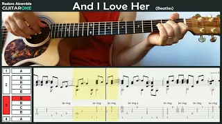 And I Love Her (Beatles) - Pat Metheny - Guitar Tabs & Score