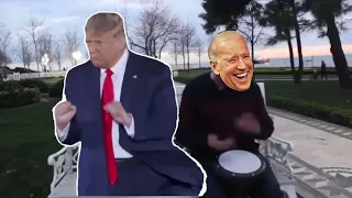 Trump dancing Biden singing meme