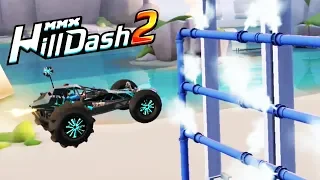 Последние самые сложные уровни в MMX HILL DASH 2 игра видео про машинки