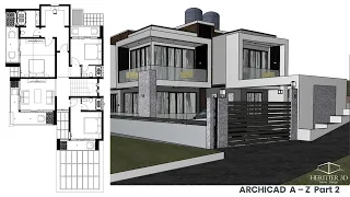 ArchiCAD Design Modeling A to Z Training Lesson Part 2 | Design your modern Project
