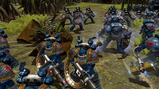 Crimson Fists vs Orks - Astartes Mod - Warhammer 40K Dawn Of War 2 Retribution