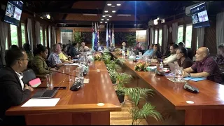 Fijian Attorney-General at the meeting of the Pacific Political Climate Champions