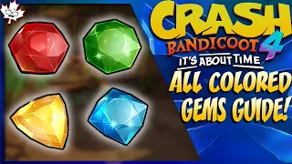 Crash Bandicoot 4: ALL COLORED GEMS GUIDE!!