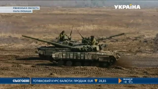Масштабні танкові навчання розпочалися на Рівненщині