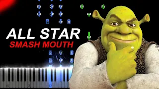 Smash Mouth - All Star From Shrek Piano Tutorial