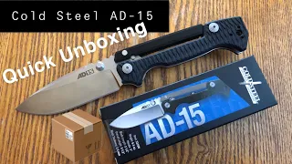Cold Steel AD-15 (Quick Unboxing)