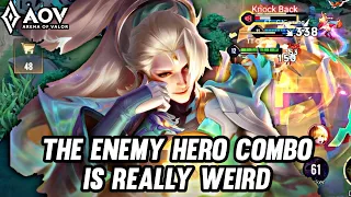 HAYATE PRO GAMEPLAY | VERY WEIRD ENEMY COMBOS - ARENA OF VALOR