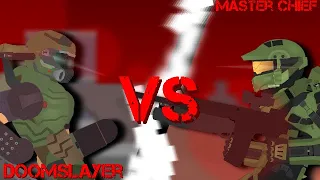 DoomSlayer VS Master Chief | Stick nodes animation (Thumbnail by Shadow Rack)