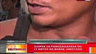 BT: Suspek sa panggagahasa ng 17-anyos na babae sa Maynila, arestado