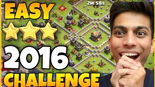 EASILY DESTROY 2016 CHALLENGE CLASH OF CLAN 3 STAR COMPLETE SUMIT 007 MANAN NEW SCENERY @sumit007yt