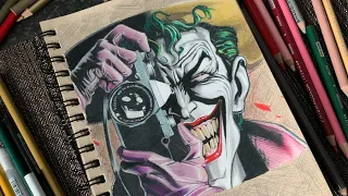 DRAWING THE JOKER!!! “The killing joke”⚠️MUST WATCH⚠️ (Prismacolor)