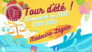 Tour d'été 2023 - Médecine Légale