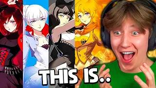 First Time Reacting to ALL RWBY TRAILERS!