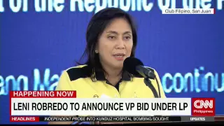 FULL VIDEO: Leni Robredo accepts offer to be Mar Roxas' running mate