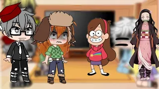 Gravity falls reaccionar a Mabel es Nezuko ( parte 2 )