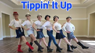Tippin' It Up - High Beginner Line Dance (Demo & Tutorial)