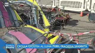 Crolla giostra al luna park, tragedia sfiorata - Estate in Diretta 12/07/2022