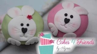 Osterhase Muffin / Rabbit Cupcake Easter / How to make Fondant