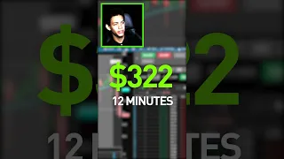 $322 in 12 minutes  -  Live Day Trade  - #shorts