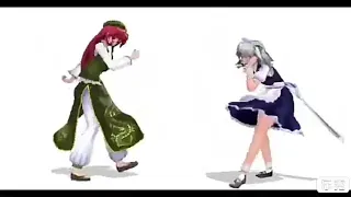 Meiling y Sakuya bailan el "Xiao Xiao Piao Piao"