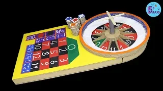 DIY Casino Roulette game from Cardboard [Crazy ideas]
