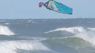 Onshore Wave Windsurf Video from Denmark Cold Hawaii  log 13/4 2020.