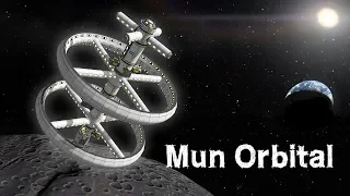 KSP: Artificial Gravity Station around the Mun!