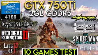 GTX 750 ti + I3 4160 & 16GB Ram | Test In 10 Games !