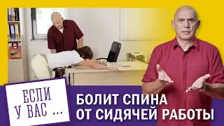 Болит спина от сидячей работы? Упражнения для спины в офисе 0+