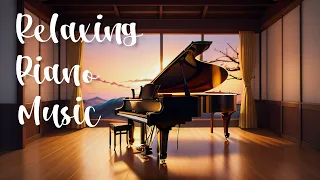 1 Hour Of Relaxing Piano Music For Study and Focus - With Fire Sounds
