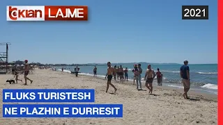 Fluks turistesh ne plazhin e Durresit