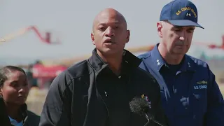 Maryland Gov. Wes Moore gives update on Baltimore Key Bridge collapse