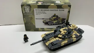 Battle Brick Customs, T-72 Tank long review, comparion, and MOD