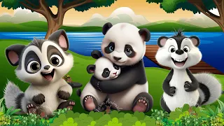 Funniest Animal Sounds In Nature: Lemur, Raccoon, Panda, Skunk, Wildebeest - ANIMAL (BGM)