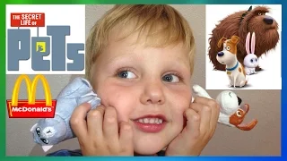 ►McDONALDS HAPPY MEAL THE SECRET LIFE OF PETS KIDS MOVIE TOYS Игрушки Хэппи Мил