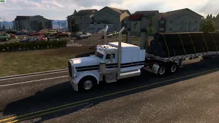 American Truck Simulator Red Lights And Traffic #americantrucksim #ats #diesel #gaming #gamingvideo